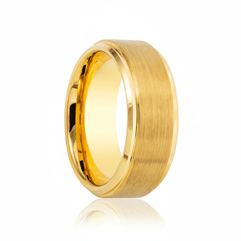 NIX — hero shot — men's tungsten carbide wedding ring | Aydins Jewelry