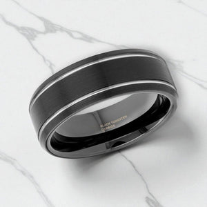 NOCTURNE Tungsten Carbide men's wedding band, image 3