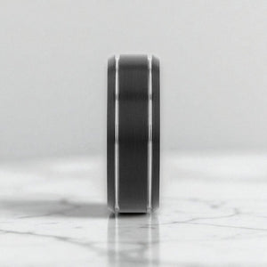 NOCTURNE Tungsten Carbide men's wedding band, image 4