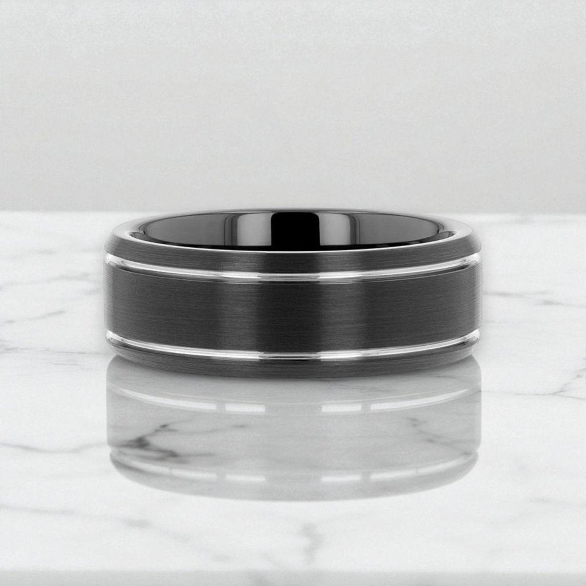 NOCTURNE Tungsten Carbide men's wedding band, image 5