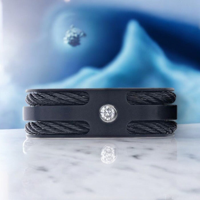 NOIR Titanium men's wedding band, image 3
