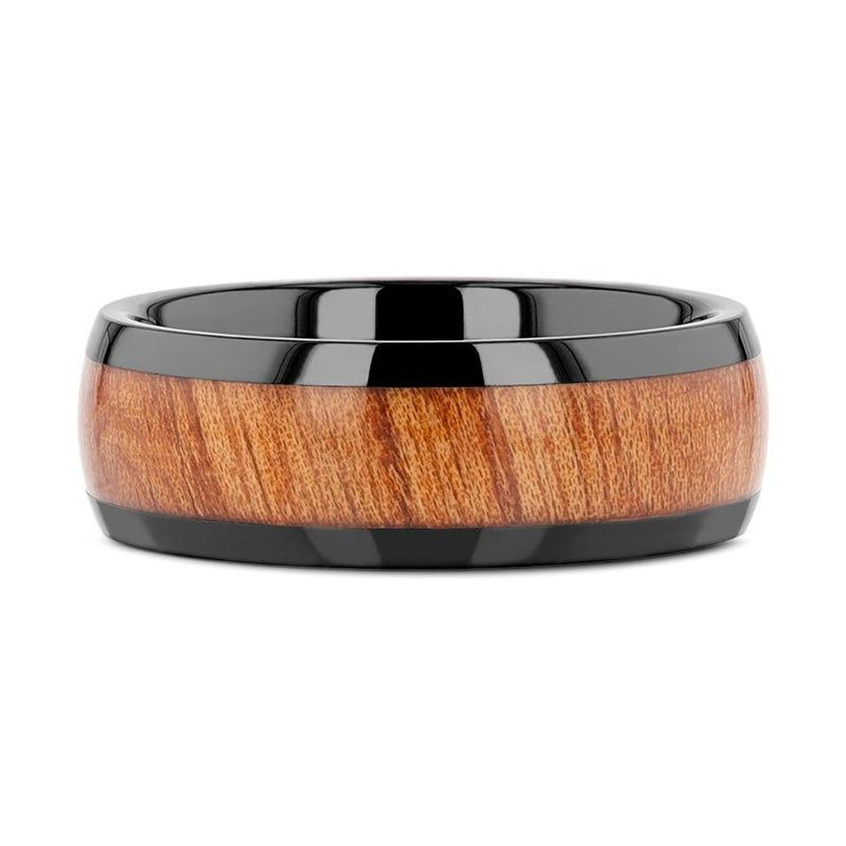 ODYSSEY black ceramic ring, top view