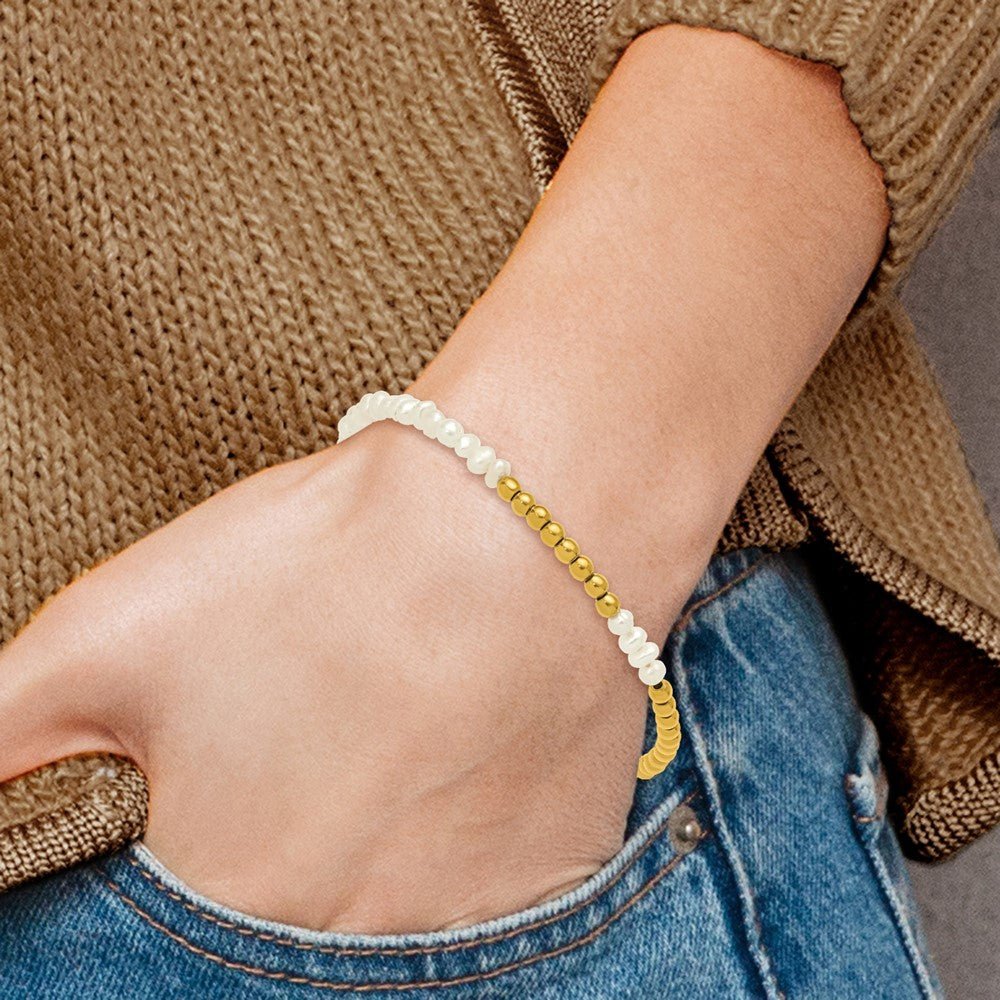 Pearl Essence Cultured Pearl Stretch Bracelet