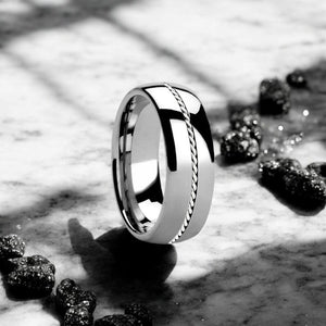 PHYTHEON Tungsten Carbide men's wedding band, image 1