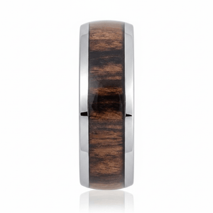 PRANCE — angled view — men's tungsten carbide wedding ring | Aydins Jewelry