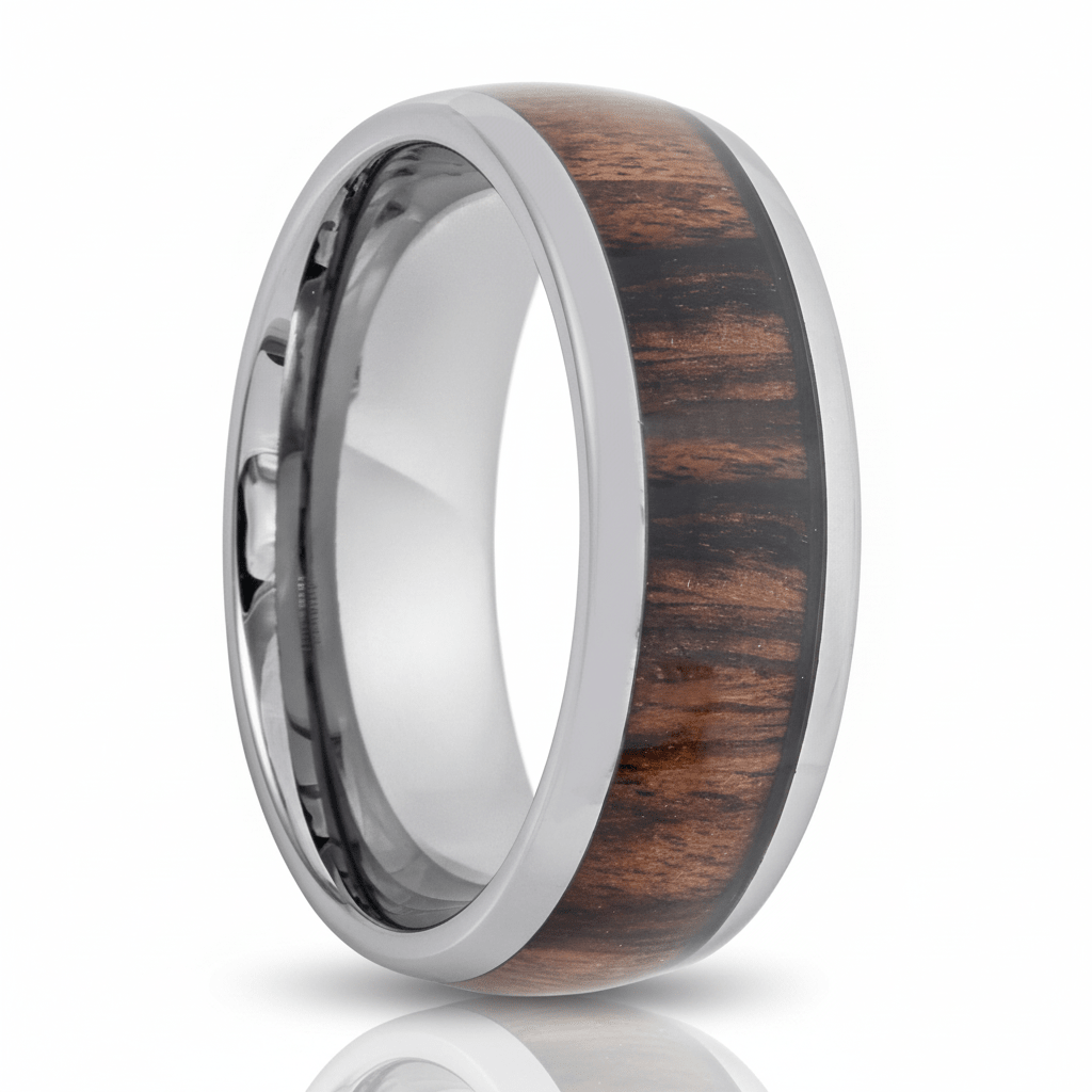 PRANCE — hero shot — men's tungsten carbide wedding ring | Aydins Jewelry