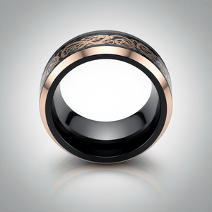 PROTO — Center-through axial view — men's tungsten wedding ring.