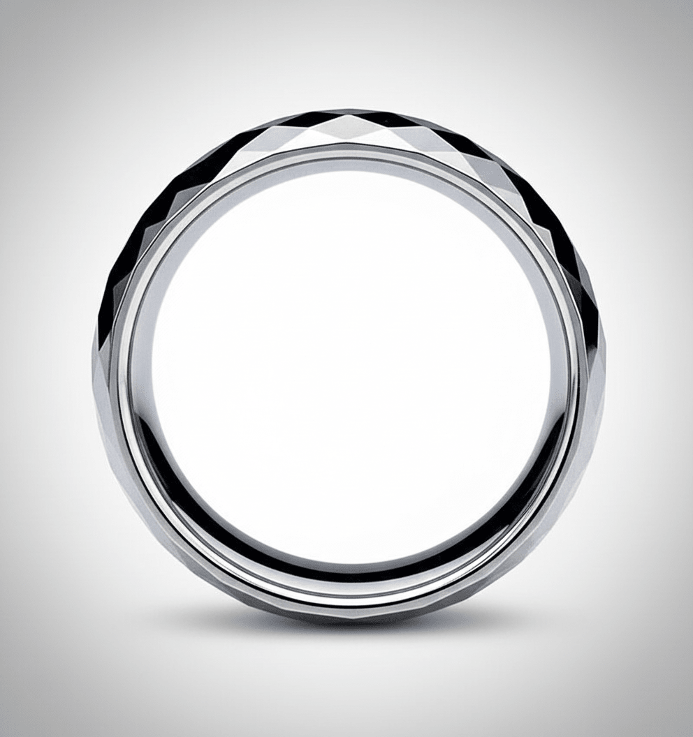 RANGER — alternate angle — men's tungsten carbide wedding ring | Aydins Jewelry