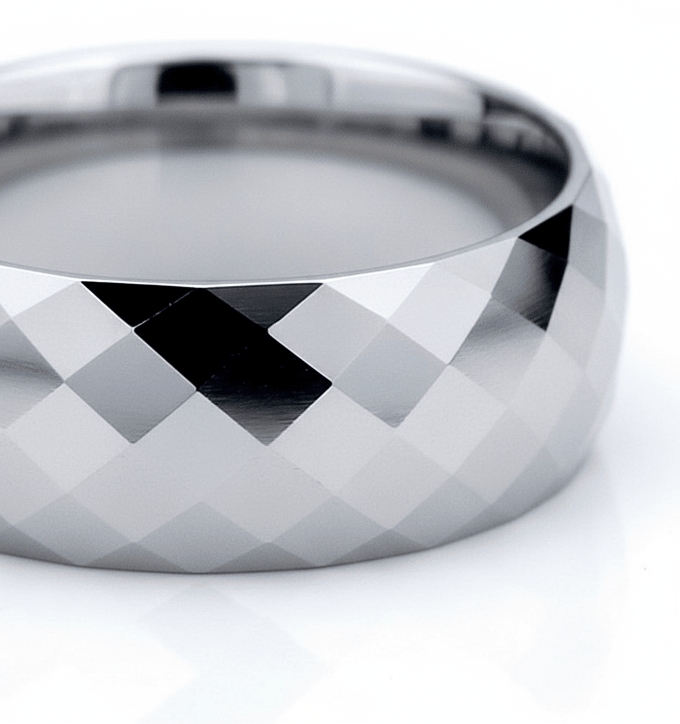 RANGER — close-up detail — men's tungsten carbide wedding ring | Aydins Jewelry