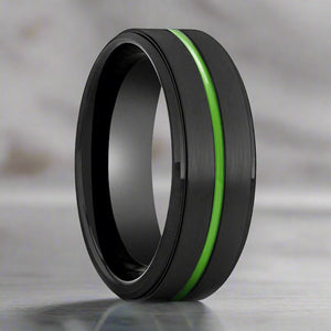 REAPER — hero shot — men's tungsten carbide wedding ring | Aydins Jewelry