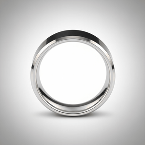 REBEL — alternate angle — men's tungsten carbide wedding ring | Aydins Jewelry