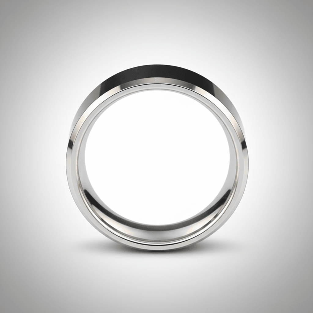 REBEL — alternate angle — men's tungsten carbide wedding ring | Aydins Jewelry