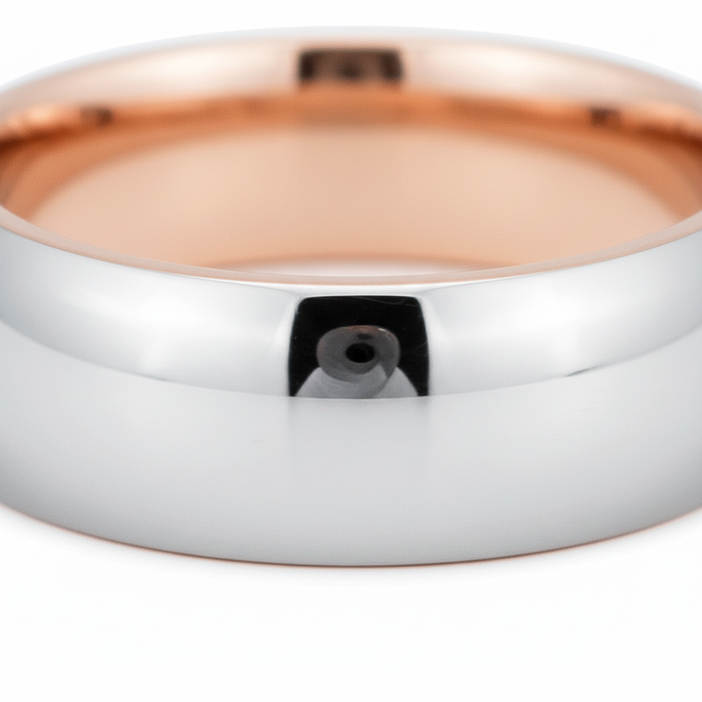 REGENT — angled view — men's tungsten carbide wedding ring | Aydins Jewelry
