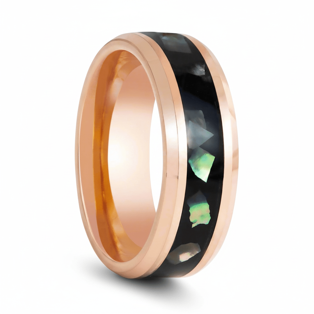 RESINOVA — Hero product shot — men's tungsten wedding ring.
