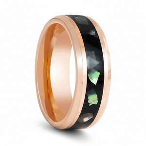 RESINOVA — Hero product shot — men's tungsten wedding ring.