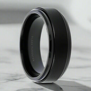 REVOLVE Tungsten Carbide men's wedding band, image 1