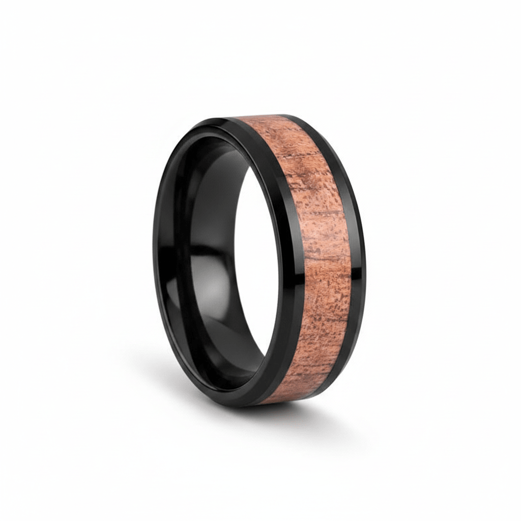 RHYTHM — hero shot — men's tungsten carbide wedding ring | Aydins Jewelry