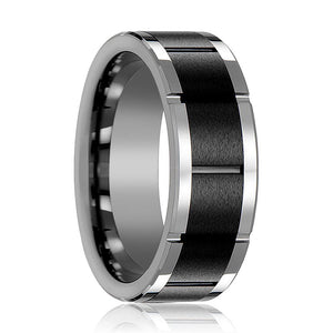 ROCHESTER Tungsten Carbide men's wedding band, image 1