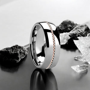 ROSSMOOR Tungsten Carbide men's wedding band, image 1