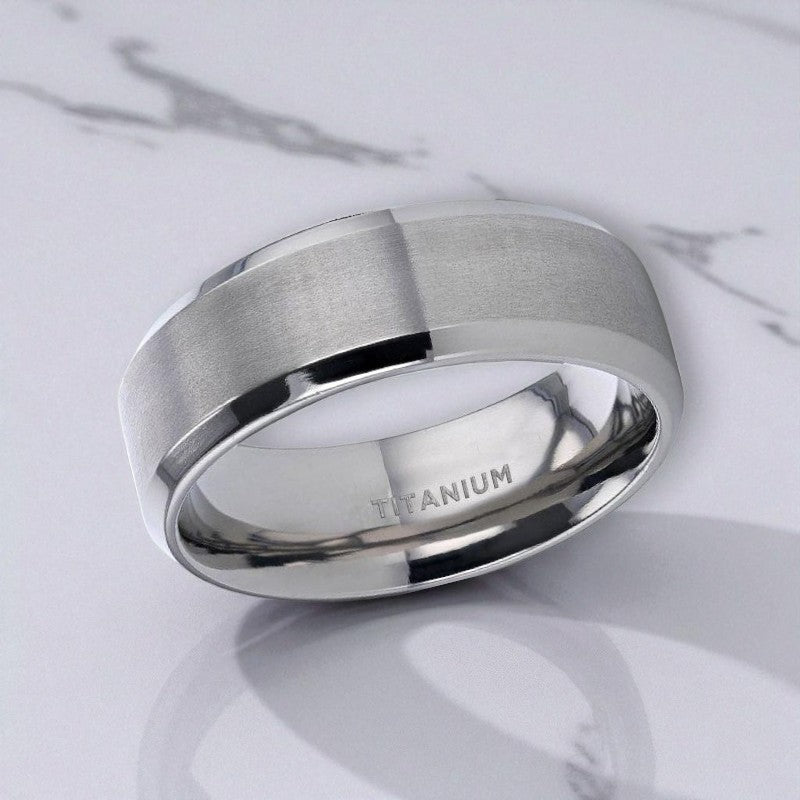 SHIRE Titanium men's wedding band, image 3
