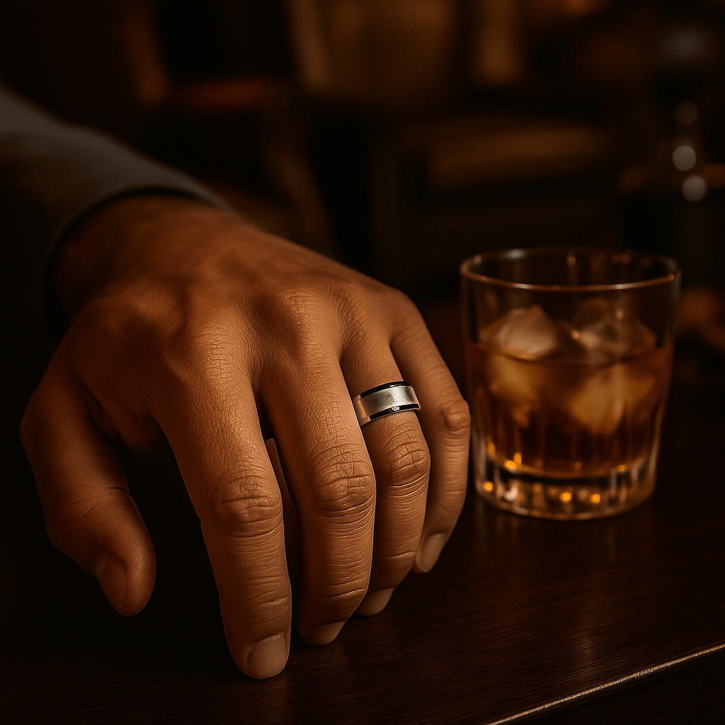SHIRE Titanium men's wedding band, image 2
