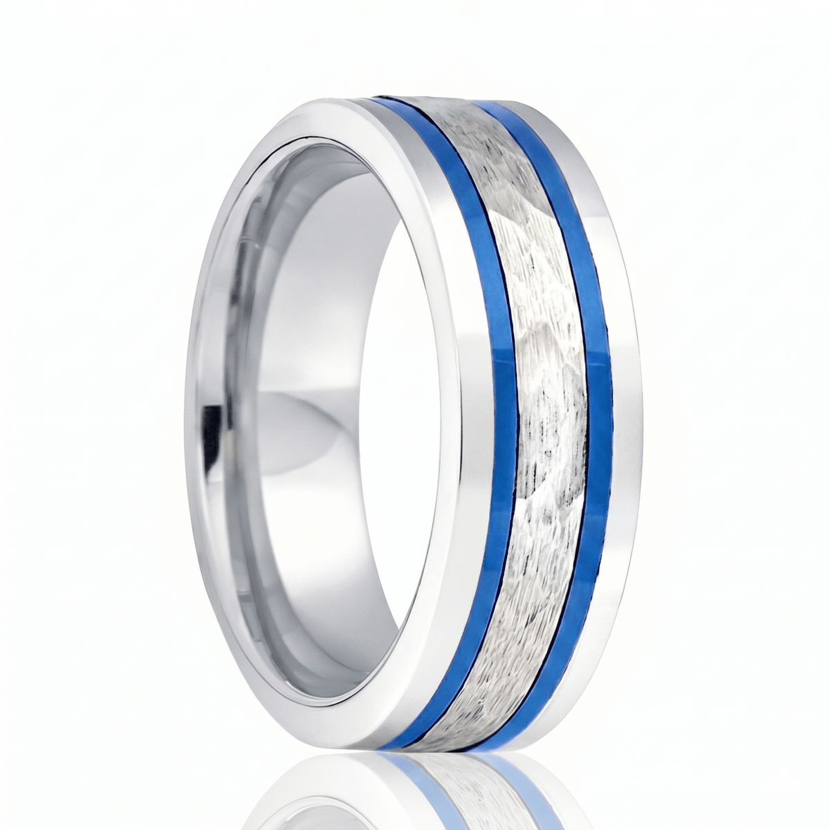 SKYFORCE — hero shot — men's tungsten carbide wedding ring | Aydins Jewelry