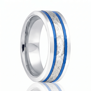SKYFORCE — hero shot — men's tungsten carbide wedding ring | Aydins Jewelry