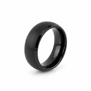 SPADE — Hero product shot — men's tungsten wedding ring.