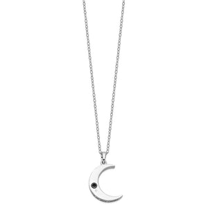 Sterling Silver Antiqued Quarter Moon Ash Holder Necklace - Necklace - Aydins Jewelry - 3