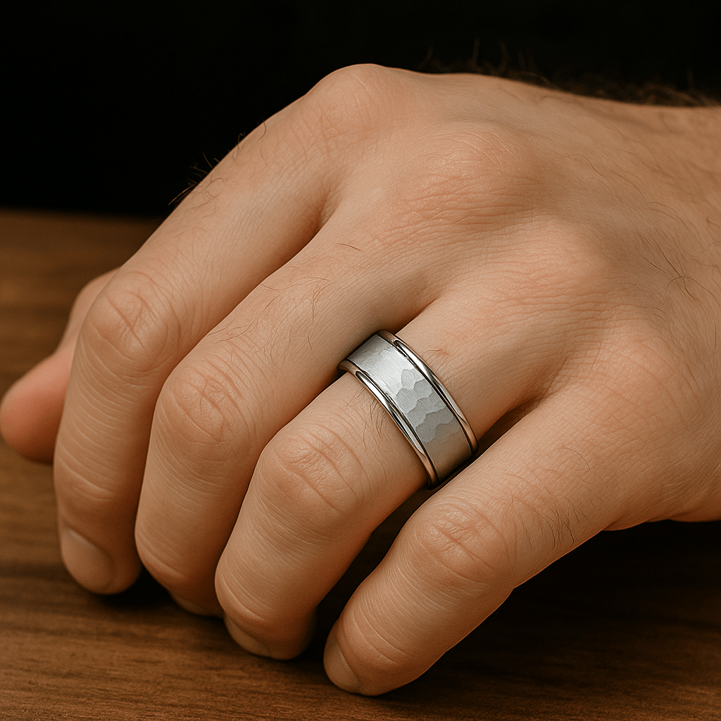 THORNTON Tungsten Carbide men's wedding band, image 4