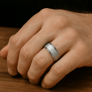 THORNTON Tungsten Carbide men's wedding band, image 4