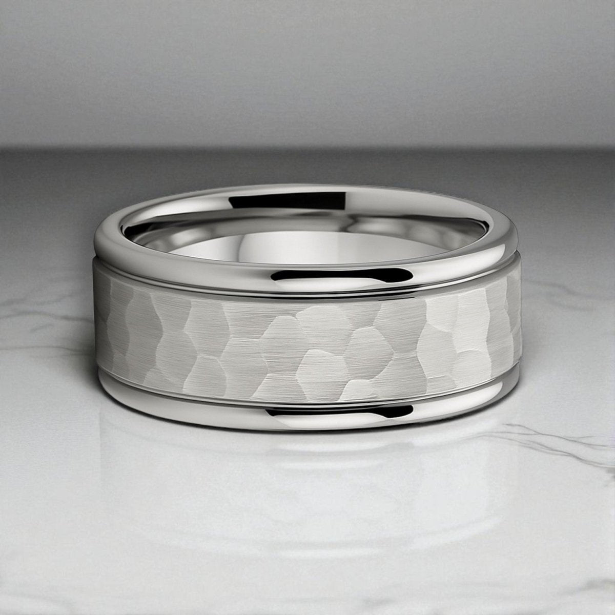 THORNTON Tungsten Carbide men's wedding band, image 5