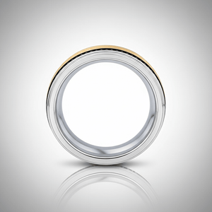 TREGAN — alternate angle — men's tungsten carbide wedding ring | Aydins Jewelry
