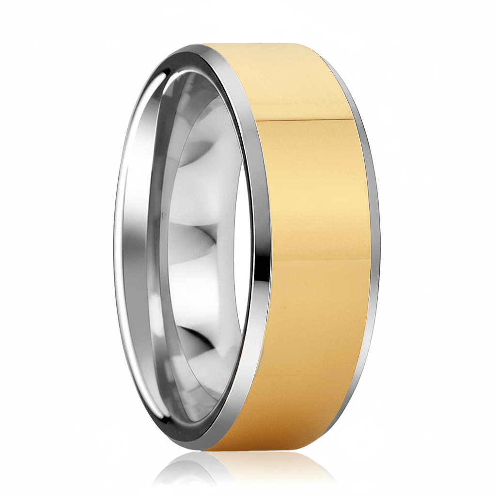 TROOPER — hero shot — men's tungsten carbide wedding ring | Aydins Jewelry