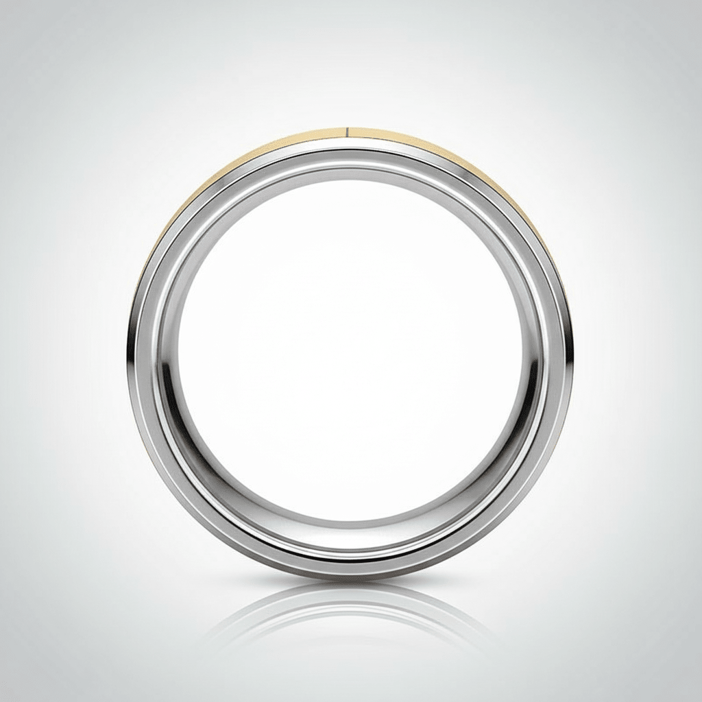 TROOPER — alternate angle — men's tungsten carbide wedding ring | Aydins Jewelry
