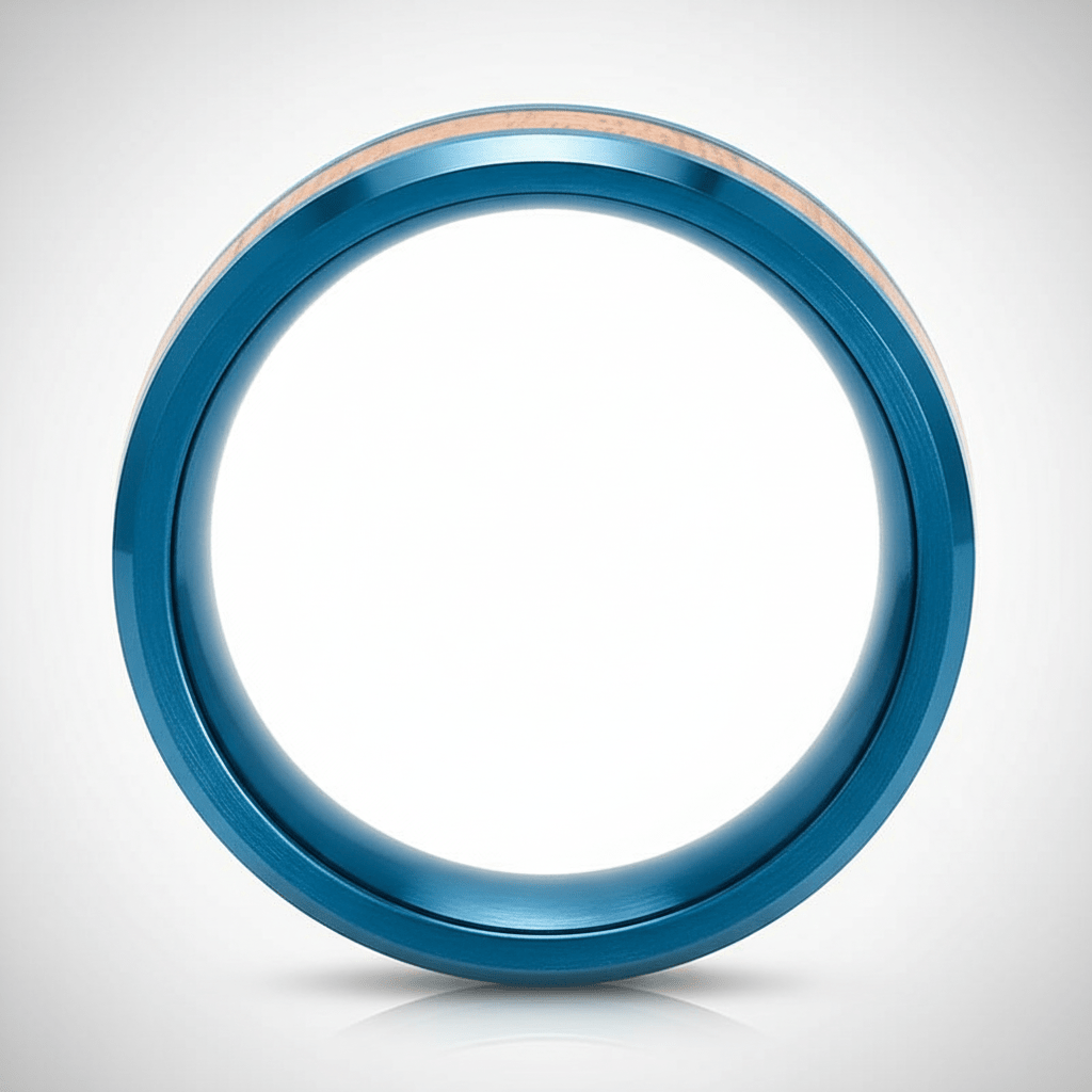 TROPICUS — alternate angle — men's tungsten carbide wedding ring | Aydins Jewelry
