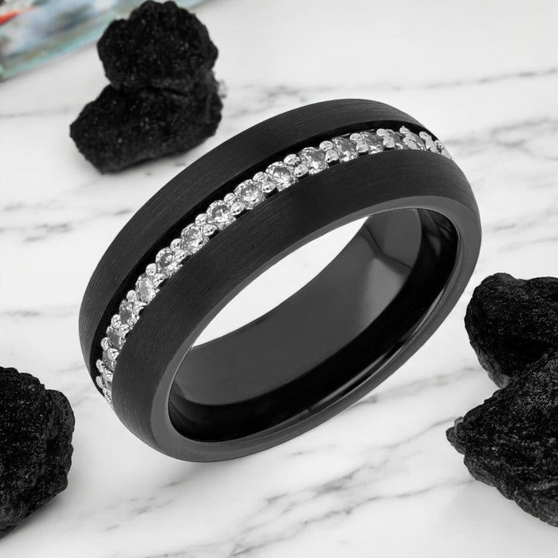 TSAR Tungsten Carbide men's wedding band, image 3