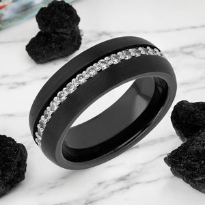 TSAR Tungsten Carbide men's wedding band, image 3