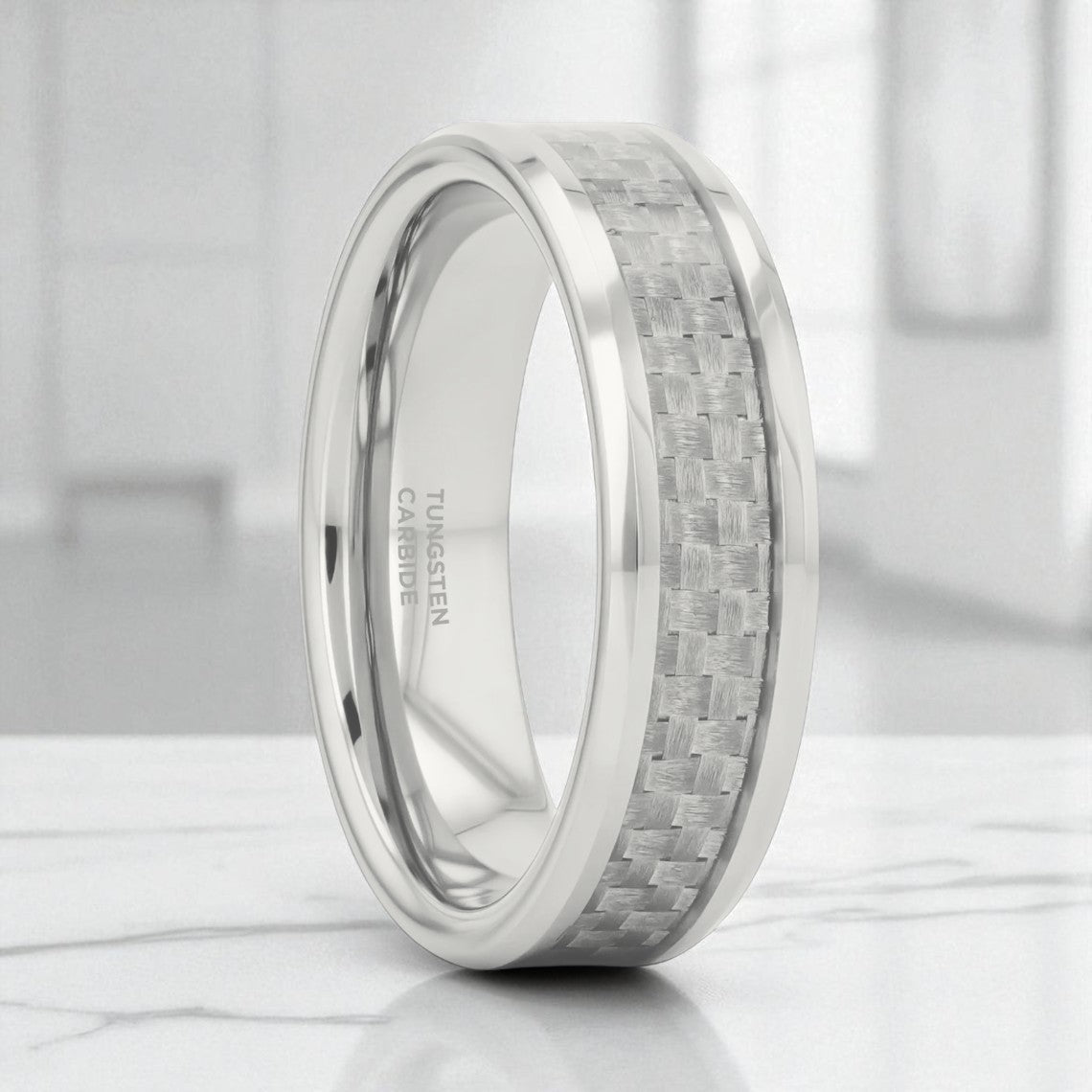 ULTIMA Tungsten Carbide men's wedding band, image 1