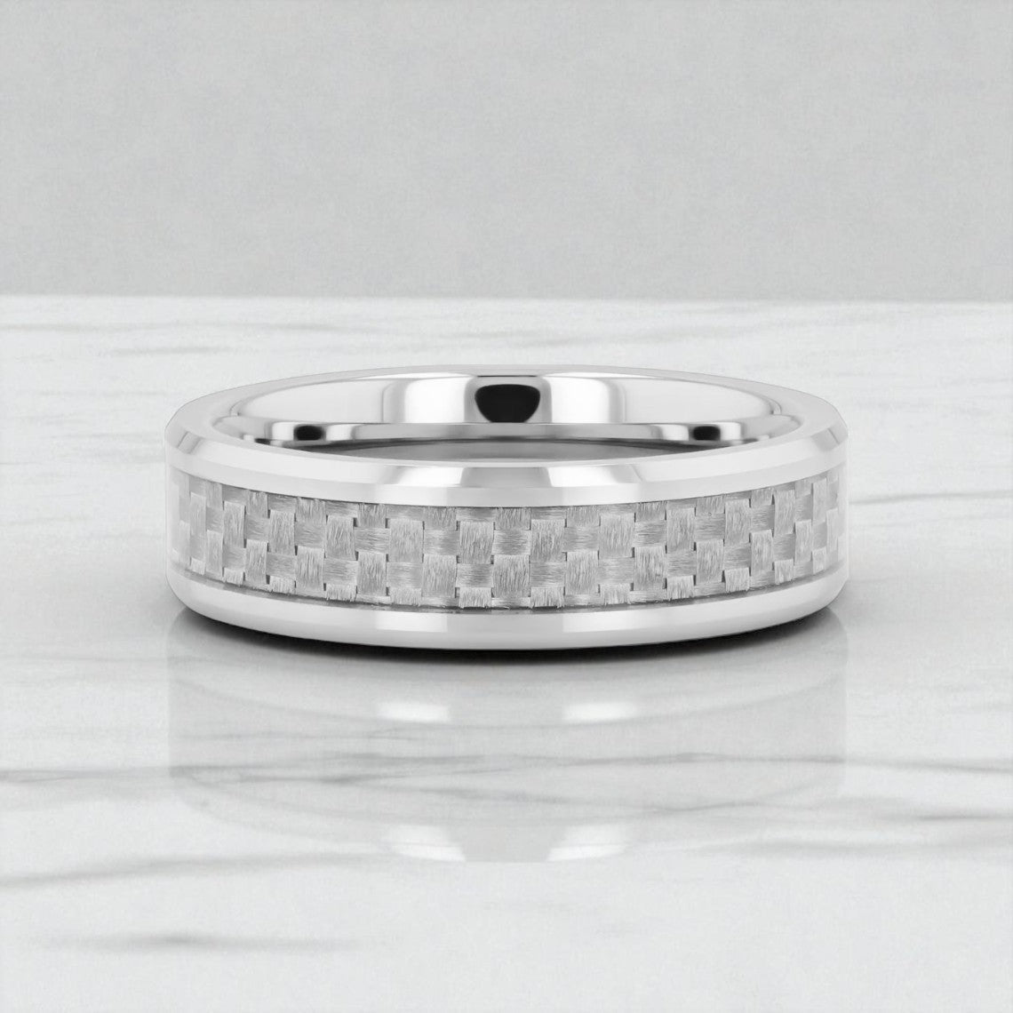 ULTIMA Tungsten Carbide men's wedding band, image 5