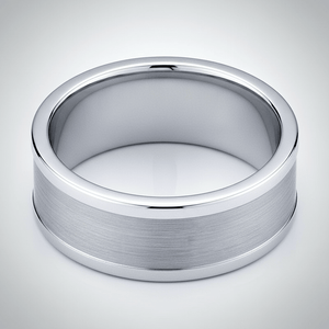 VAGA — alternate angle — men's tungsten carbide wedding ring | Aydins Jewelry