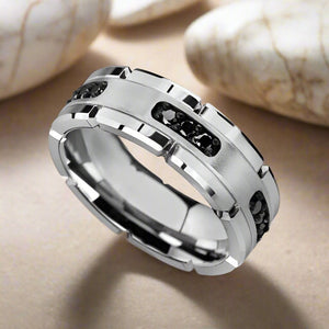 VALOR Tungsten Carbide men's wedding band, image 2
