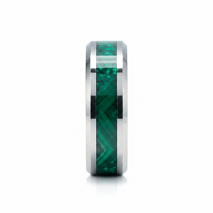 VERDORA — Front-facing straight-on view — men's tungsten wedding ring.
