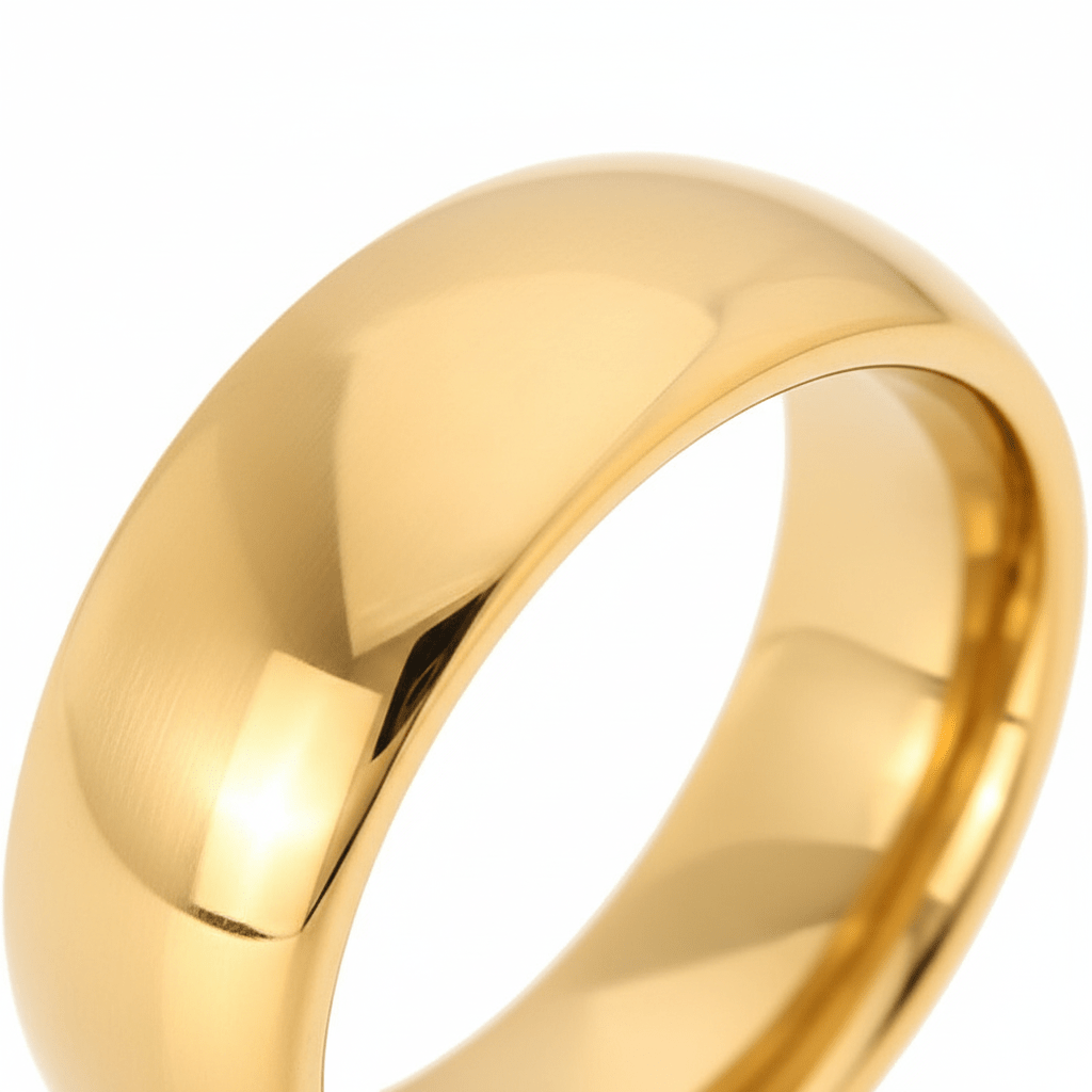 VIGILANT - Extreme macro detail - men's tungsten wedding ring.