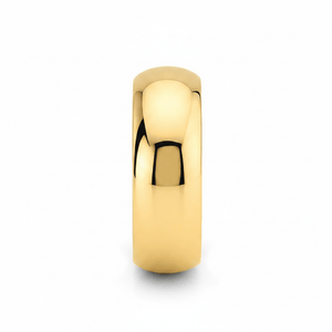 VIGILANT - Front-facing straight-on view - men's tungsten wedding ring.