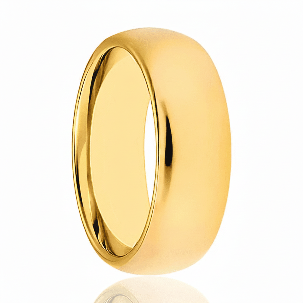 VIGILANT - Hero product shot - men's tungsten wedding ring.