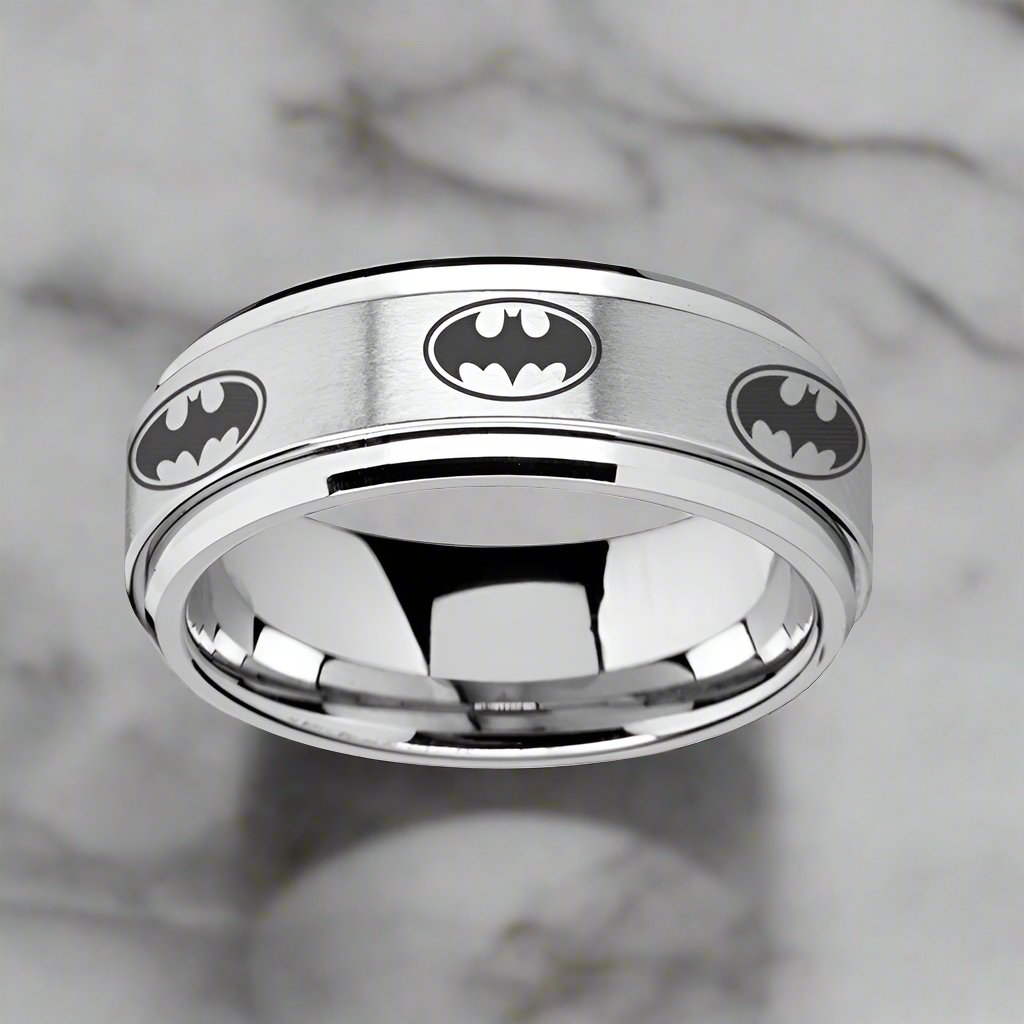 VIGILANTE Tungsten Carbide men's wedding band, image 1