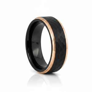 VOLANTIS — hero shot — men's tungsten carbide wedding ring | Aydins Jewelry
