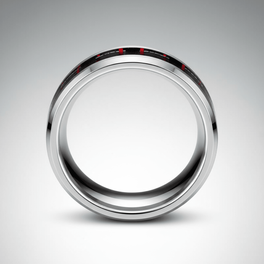 WHISPER — alternate angle — men's tungsten carbide wedding ring | Aydins Jewelry