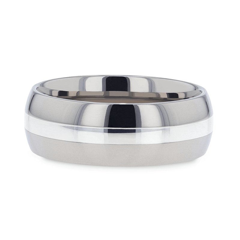 ZILVER Titanium men's wedding band, image 4